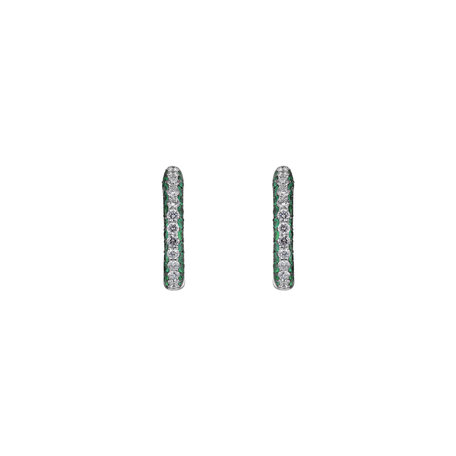 Diamond earrings and Emerald Chivalry