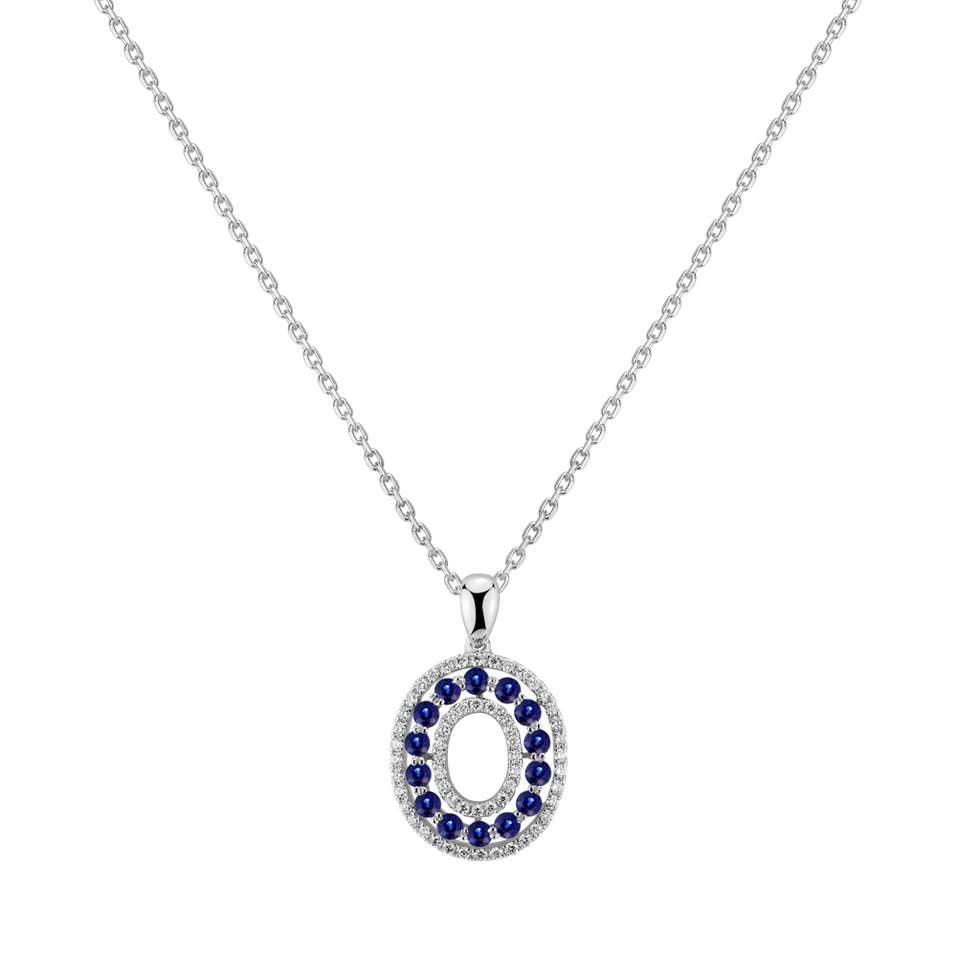 Diamond pendant with Sapphire Alarico