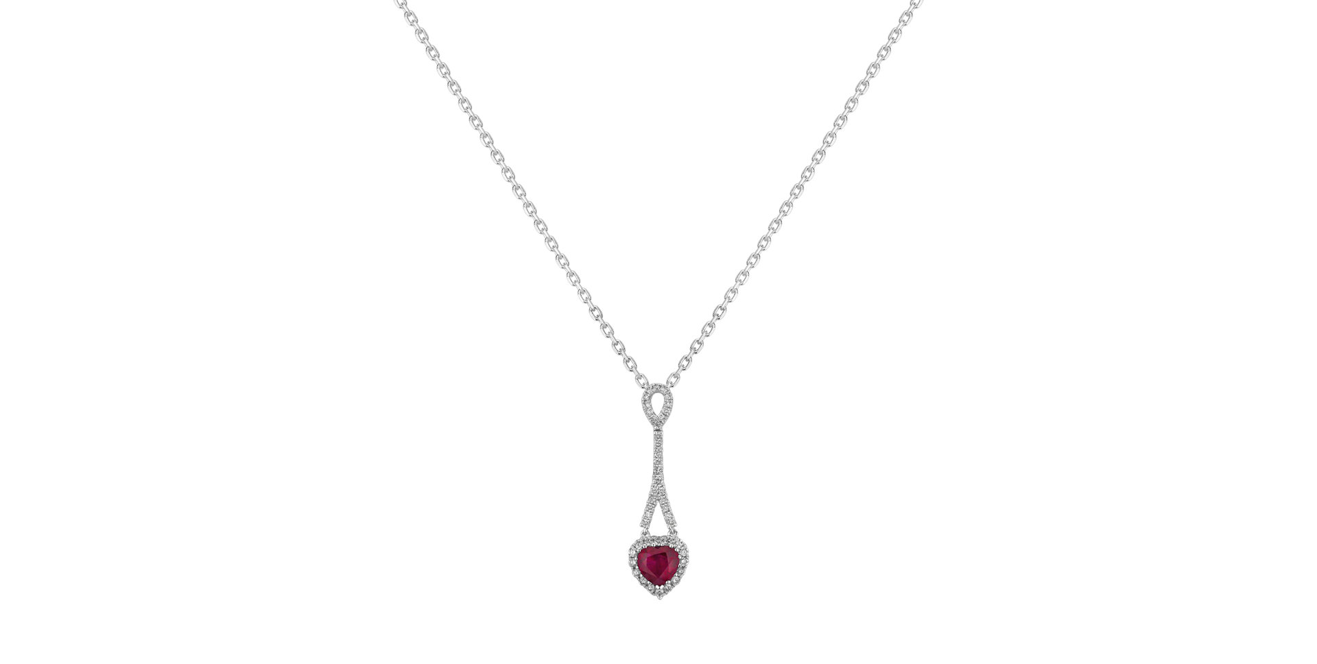 Diamond pendant with Ruby Archaic