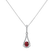 Diamond pendant with Ruby Endless Time2