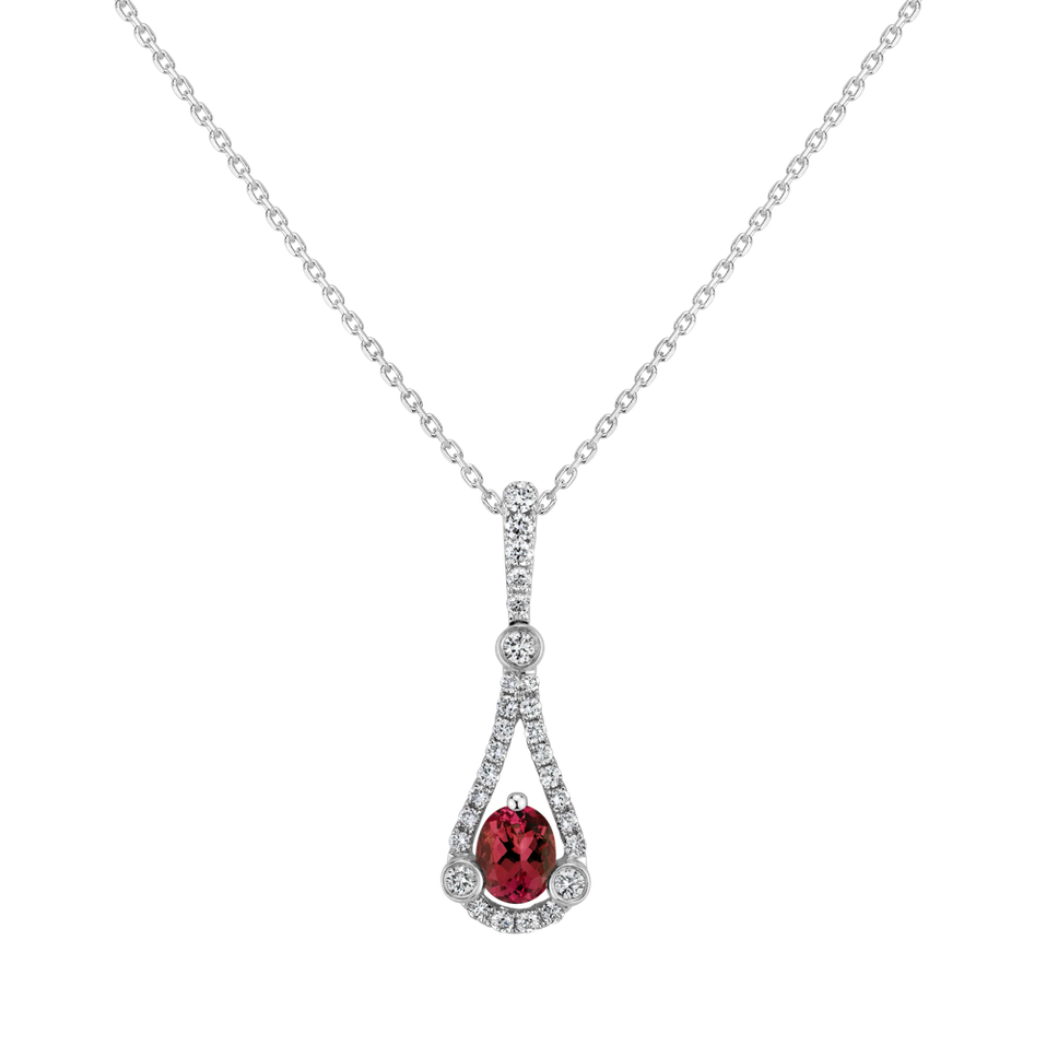 Diamond pendant with Ruby Endless Time