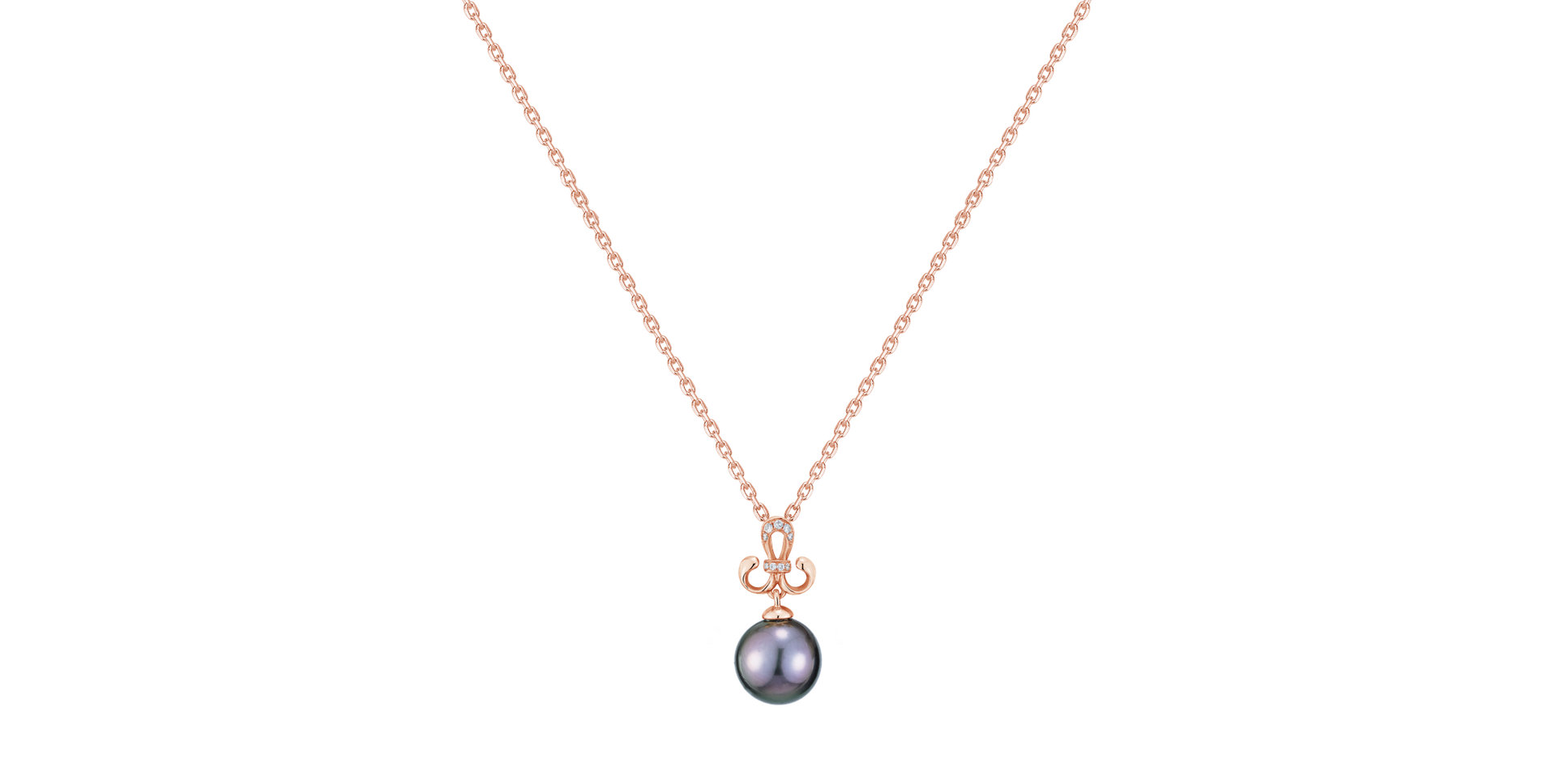 Diamond pendant with Pearl Royal Pearl