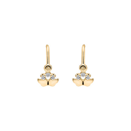 Children's diamond earrings Wings