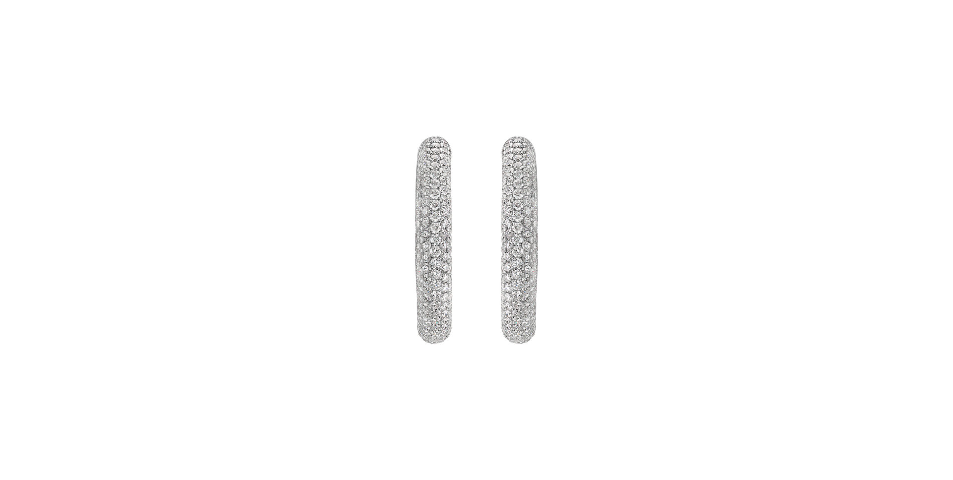 Diamond earrings Sparkling Circle
