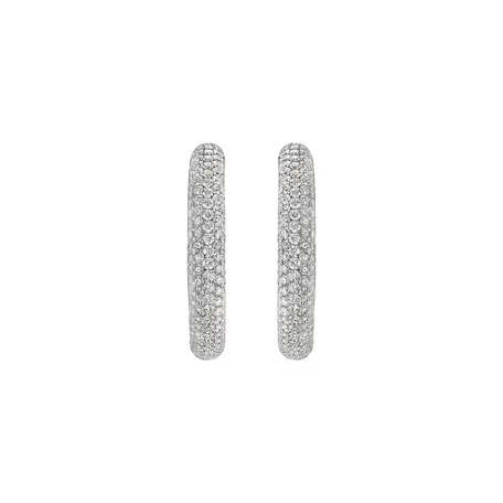 Diamond earrings Sparkling Circle