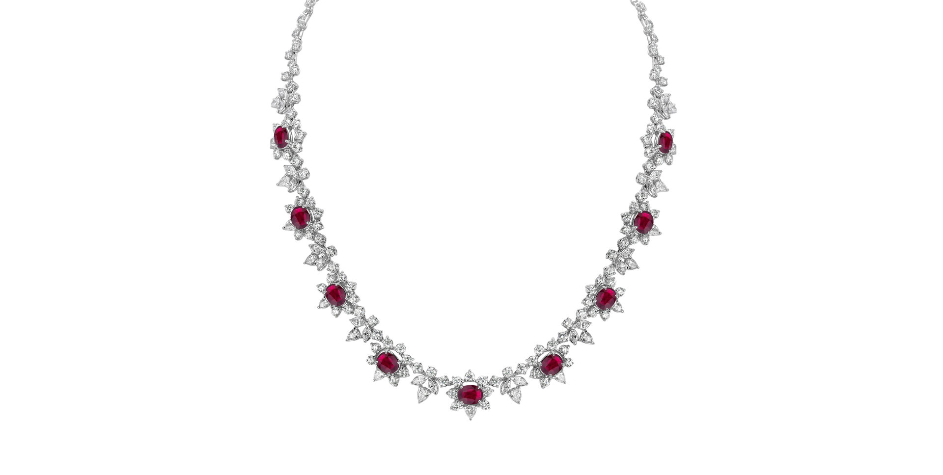 Diamond necklace with Ruby Ruby Countess
