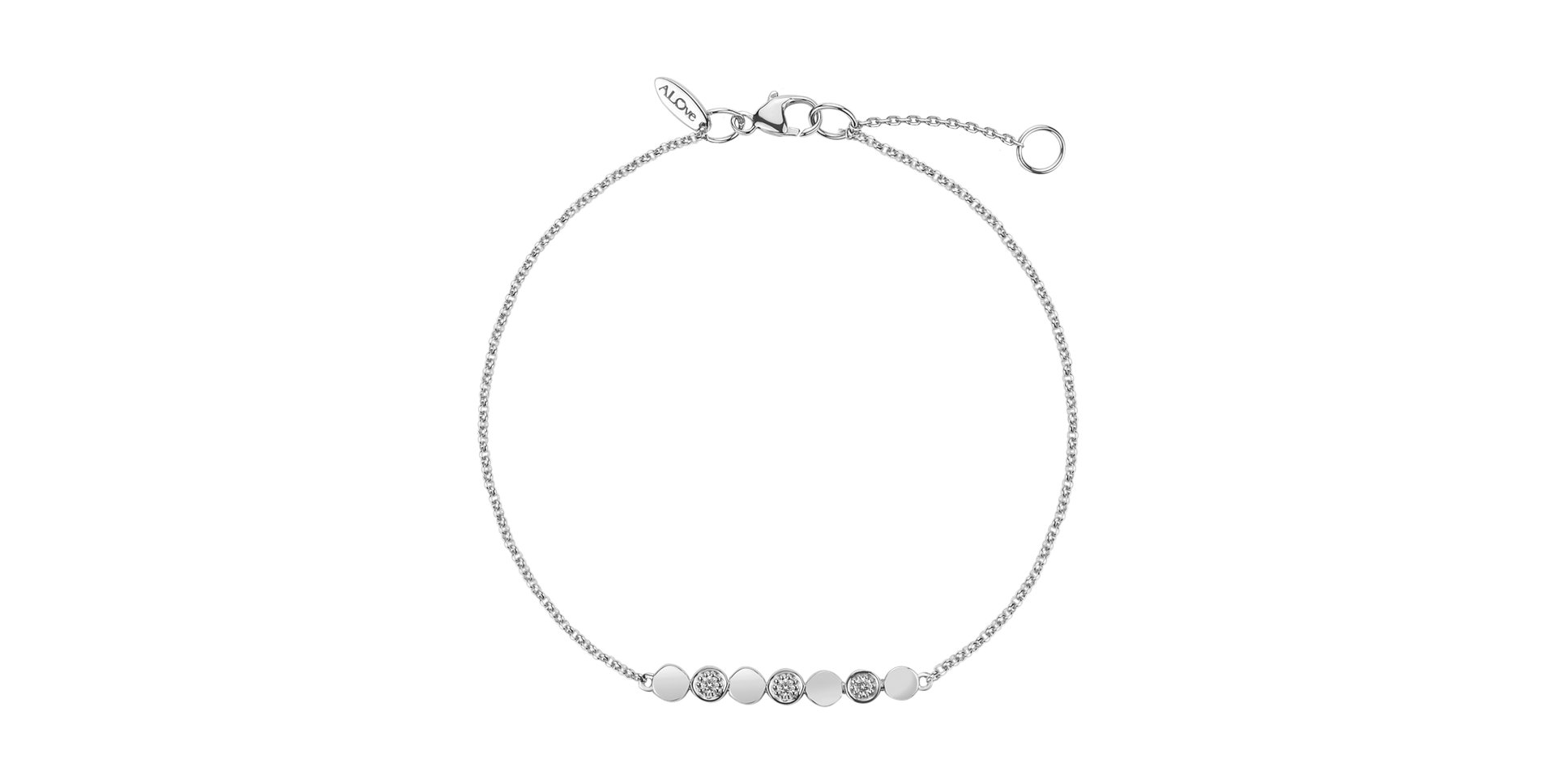 Diamond bracelet Sparkling Circles