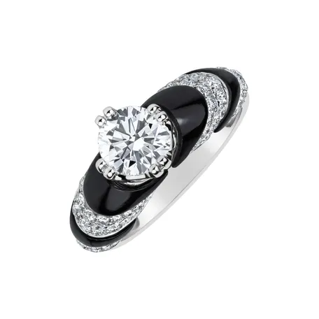 Diamond ring with Agates Aziza
