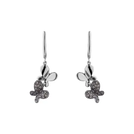 Earrings with brown diamonds Fantastic Gem