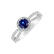 Diamond ring with Sapphire Carmella2