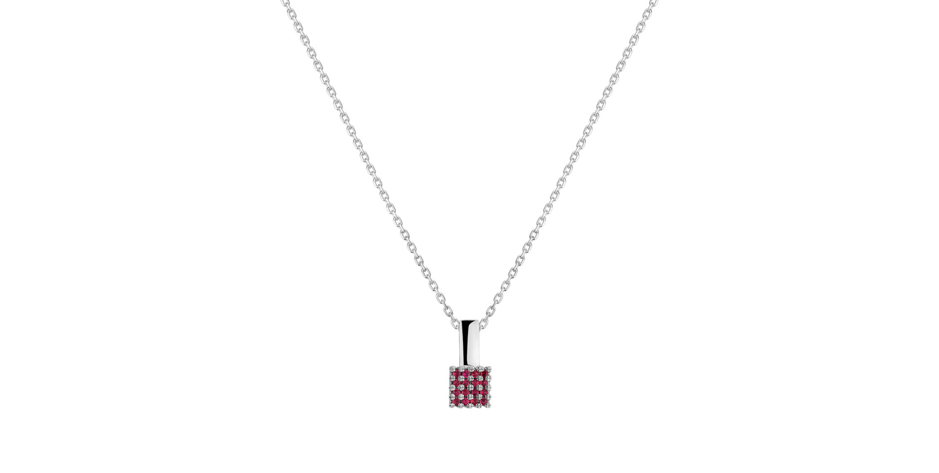 Pendant with Ruby Delicious Mosaic