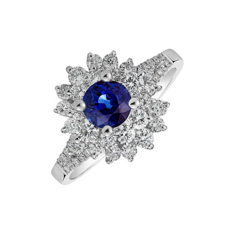 Diamond ring with Sapphire Cleopatra Treasure