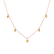 Necklace with yellow diamonds Golden Rays2