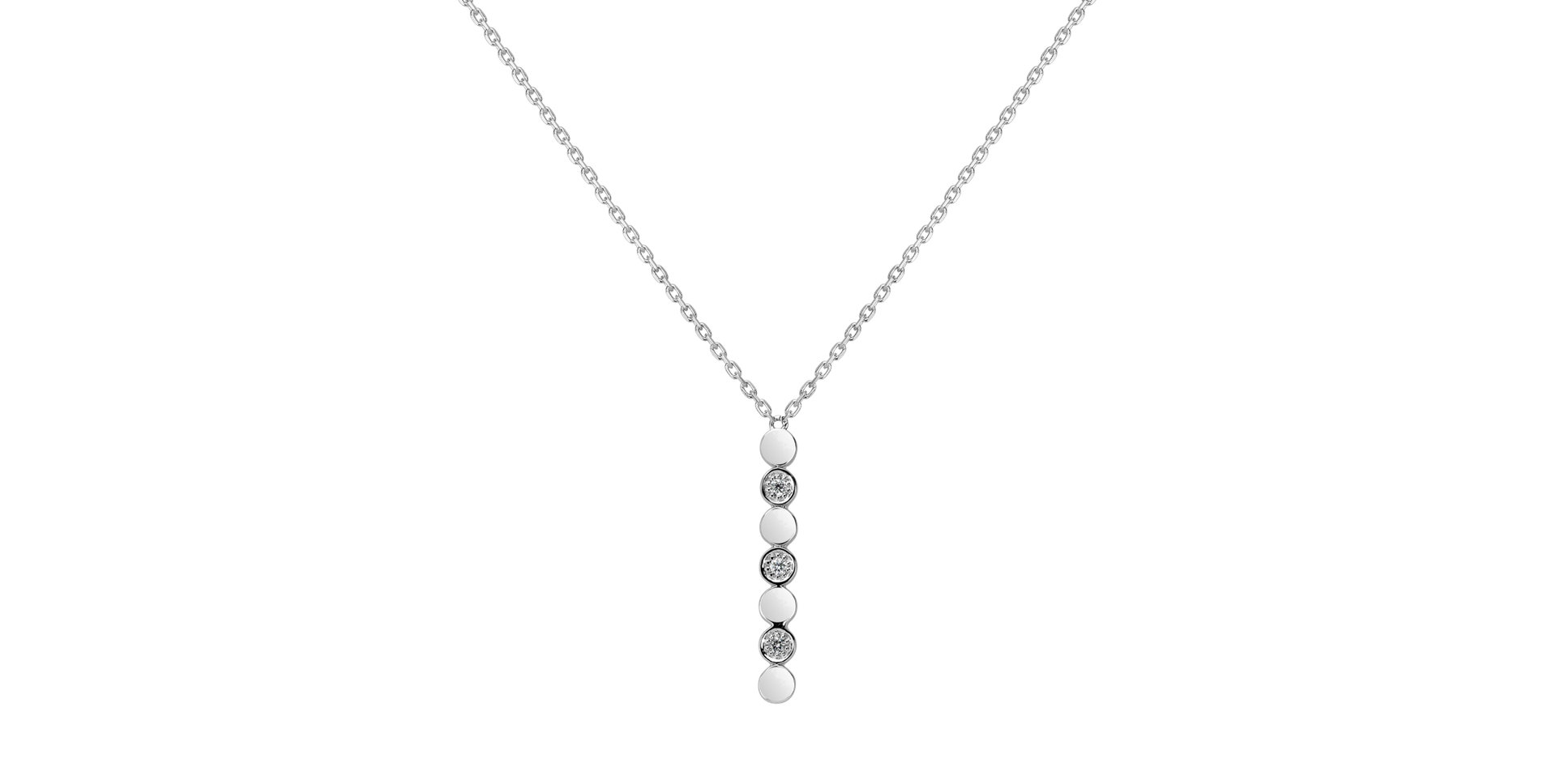 Diamond necklace Long Shiny Dots