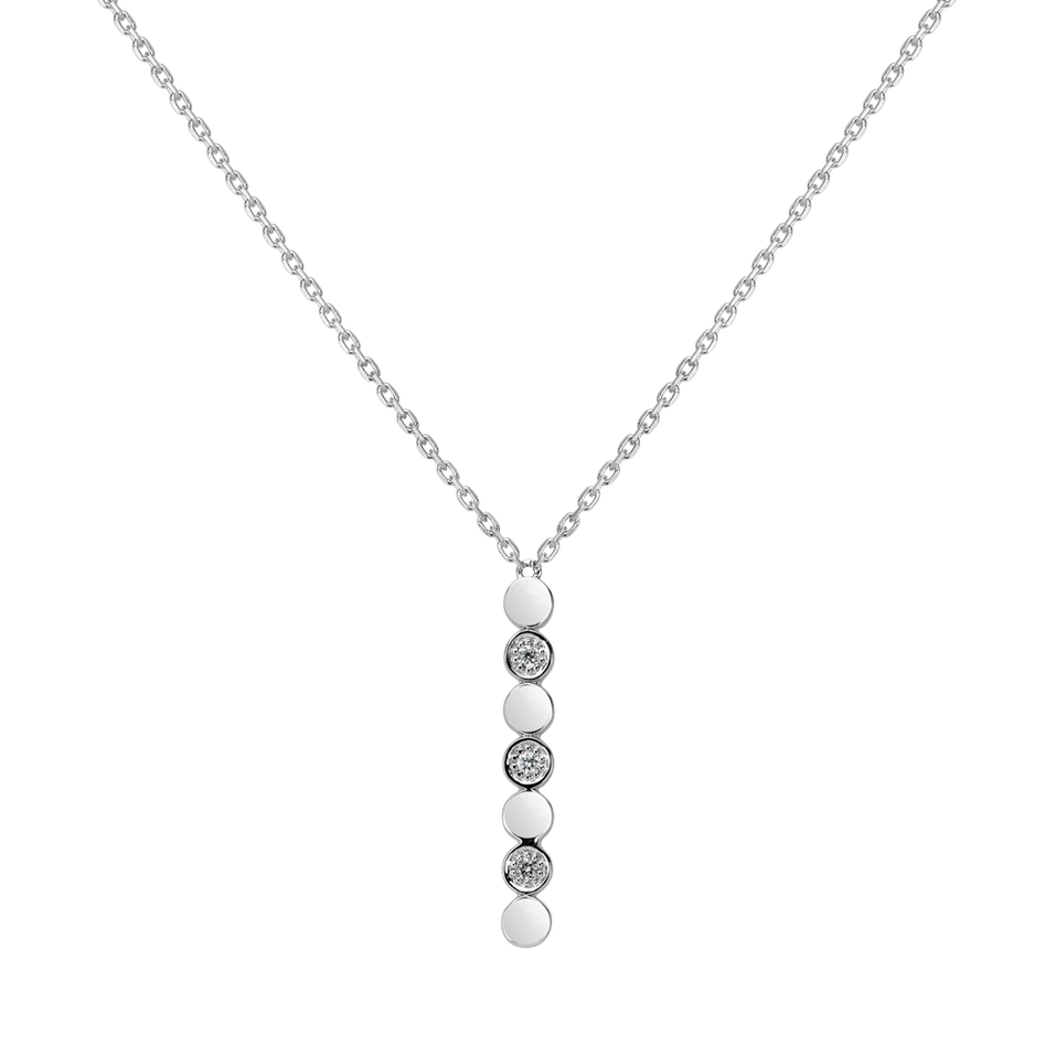 Diamond necklace Long Shiny Dots