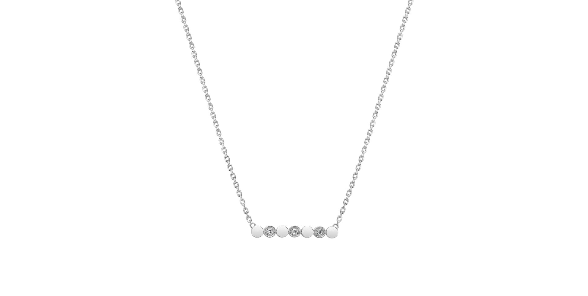 Diamond necklace Long Glossy Dots