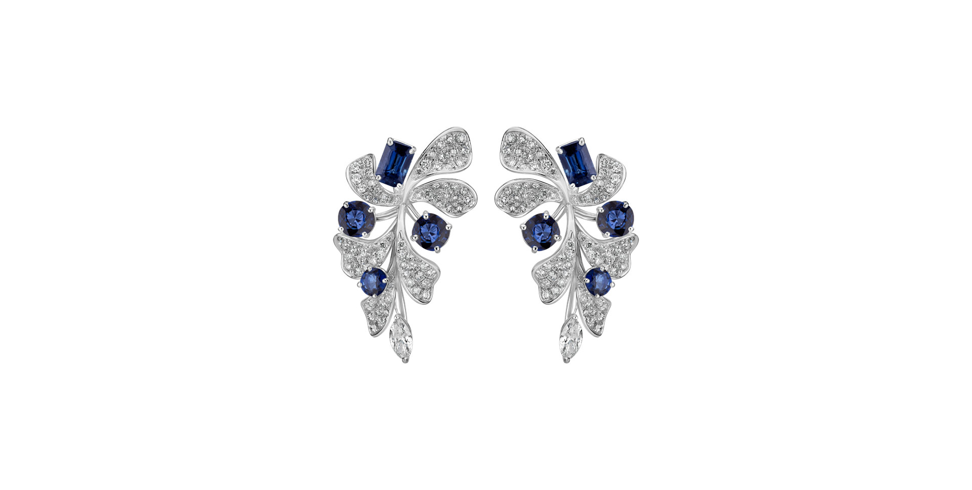 Diamond earrings and Sapphire Czarina Signature