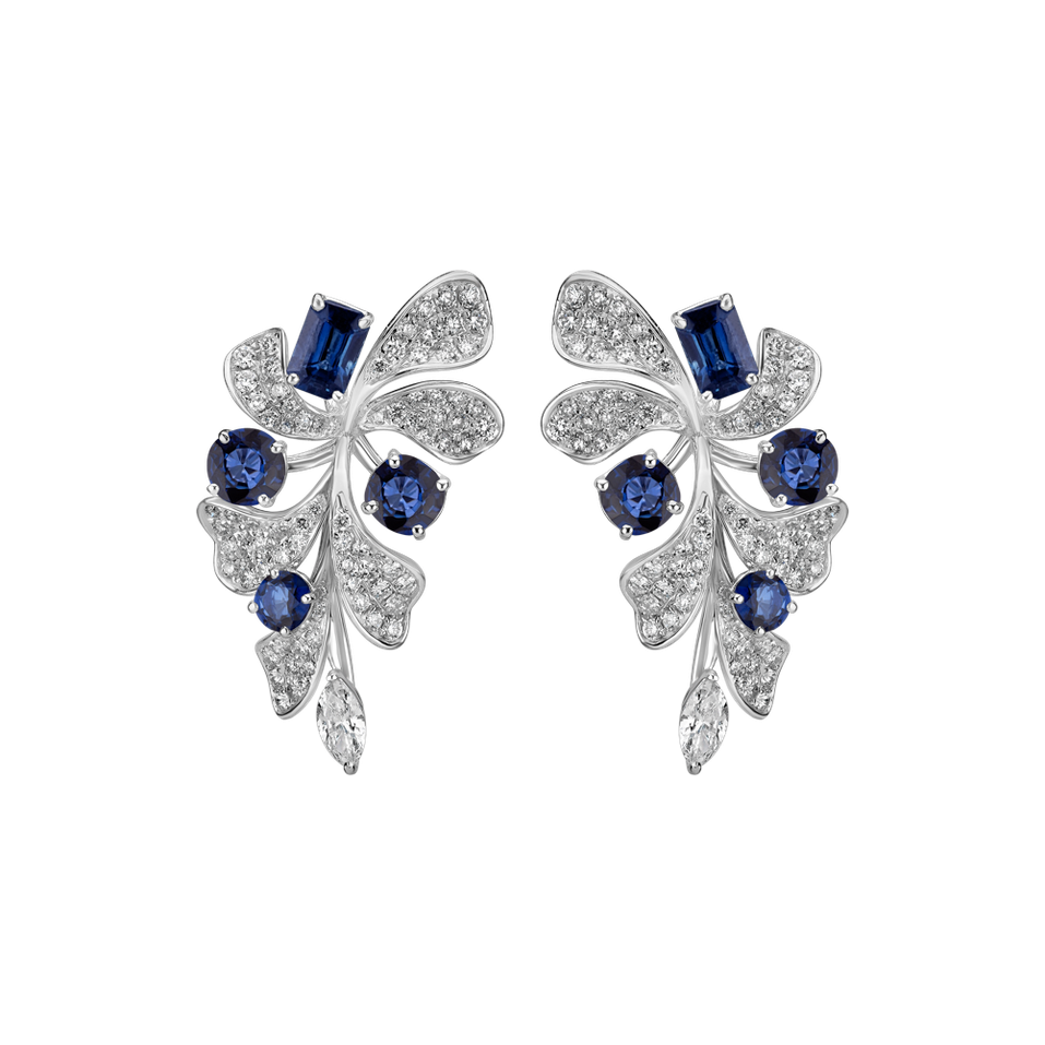 Diamond earrings and Sapphire Czarina Signature