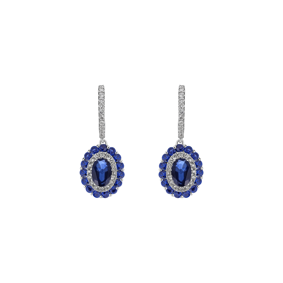 Diamond earrings and Sapphire Sapphire Sad