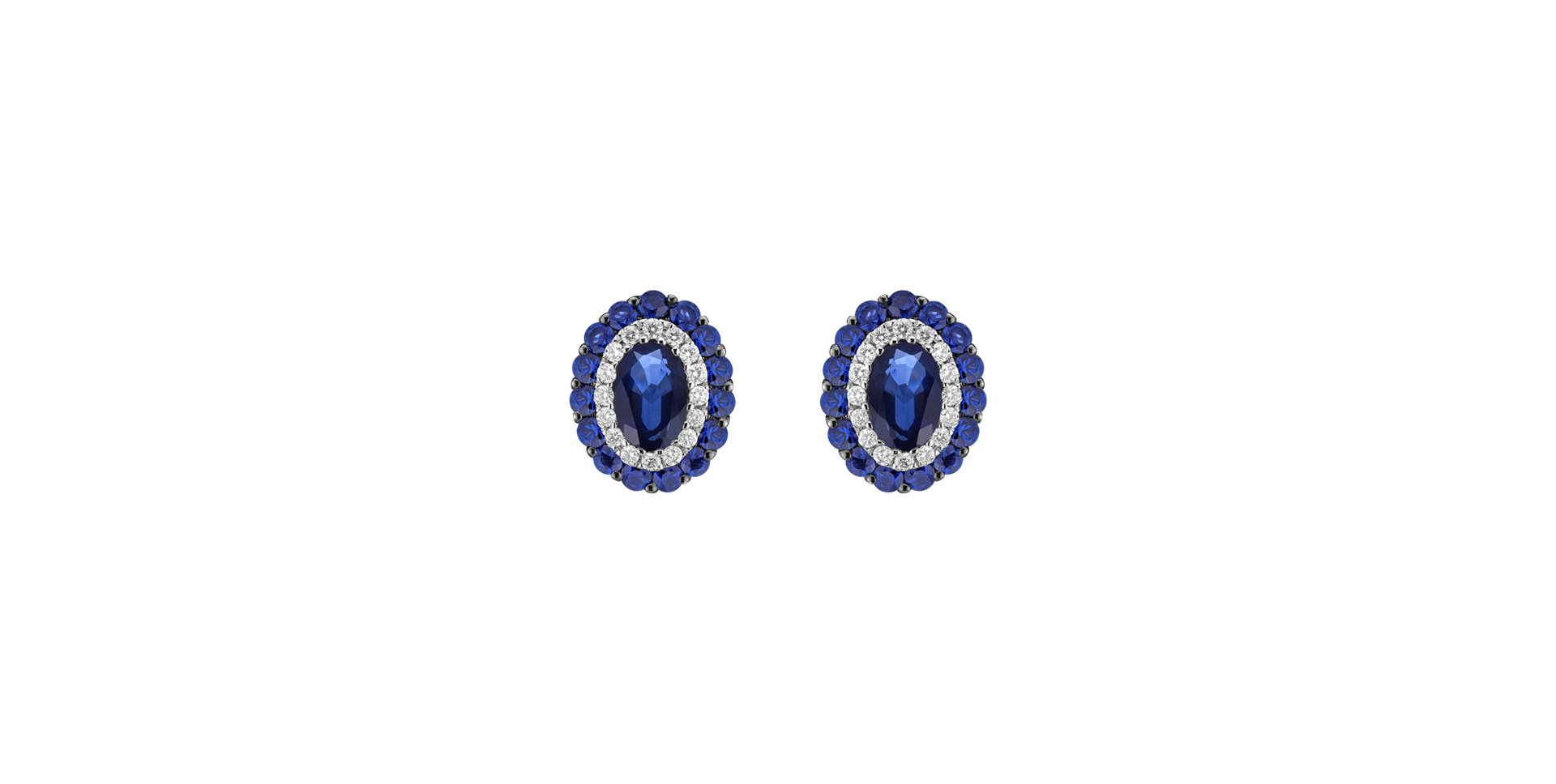 Diamond earrings and Sapphire Eagle