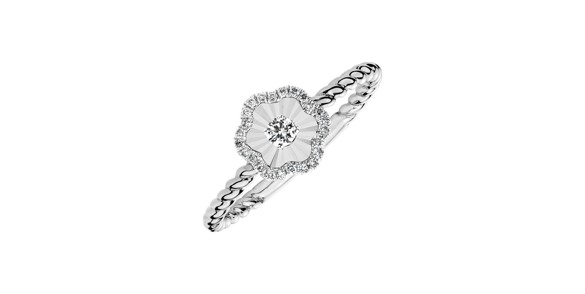 Diamond ring Gold Caress