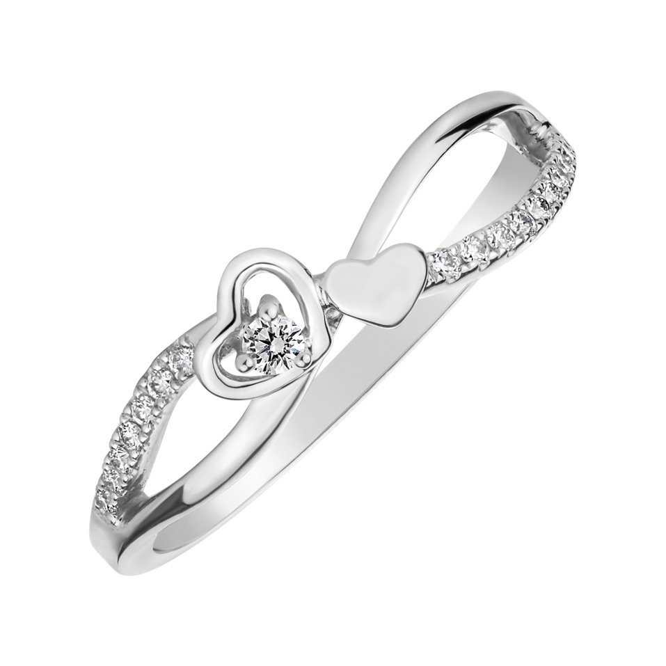 Diamond ring Lovely Heart