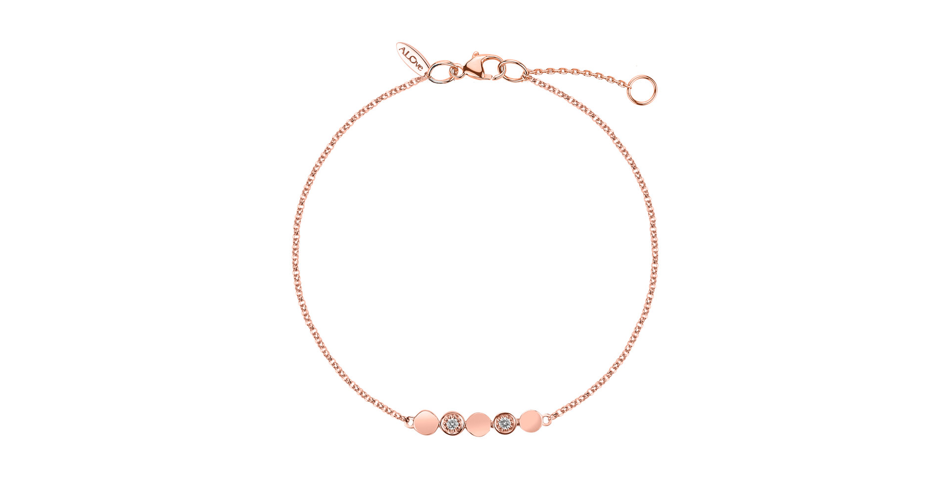 Diamond bracelet Sparkling Circles