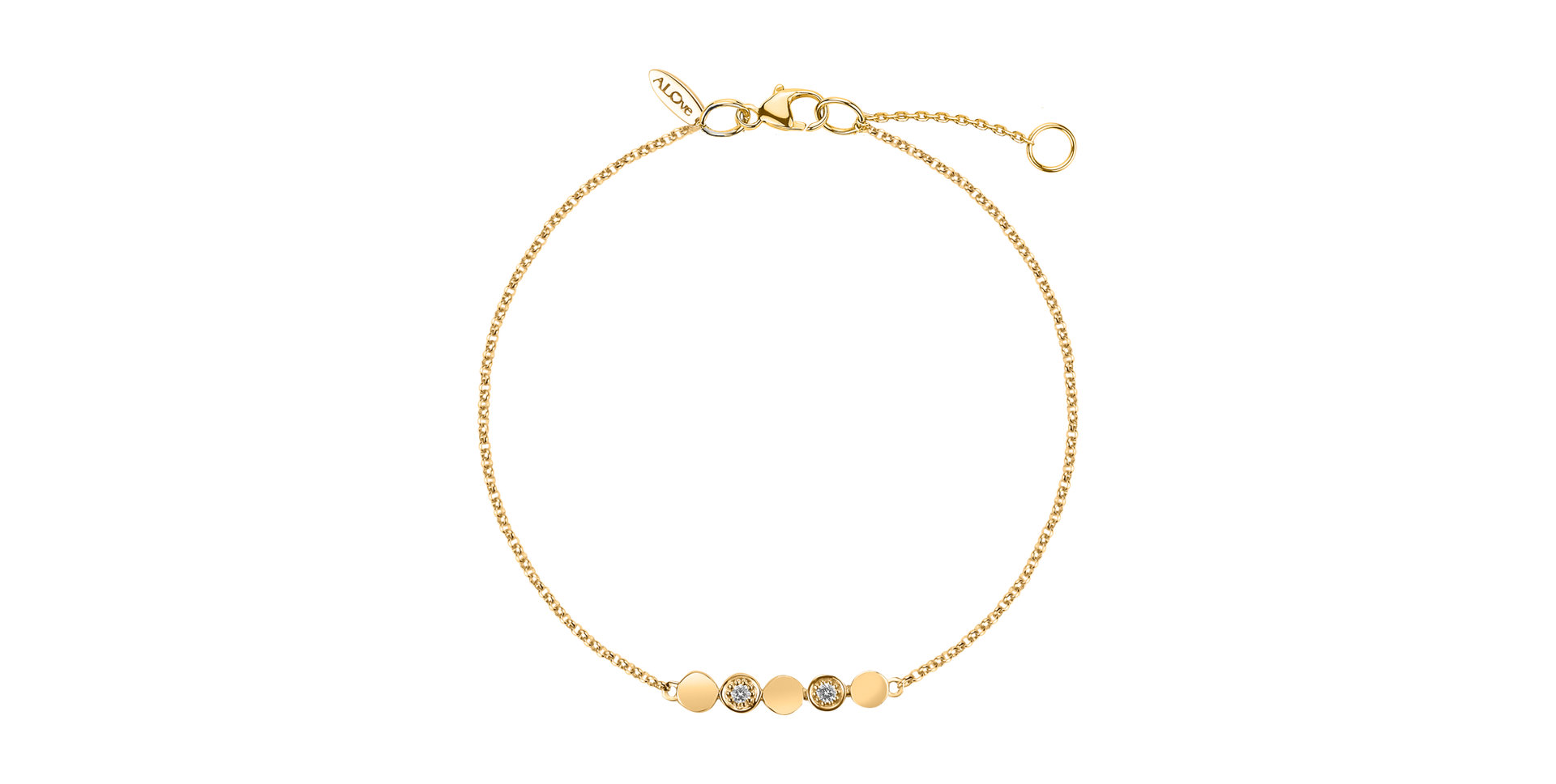 Diamond bracelet Sparkling Circles