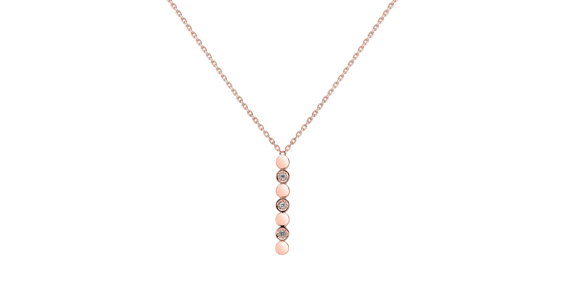 Diamond necklace Long Shiny Dots