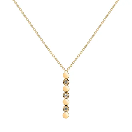 Diamond necklace Long Shiny Dots