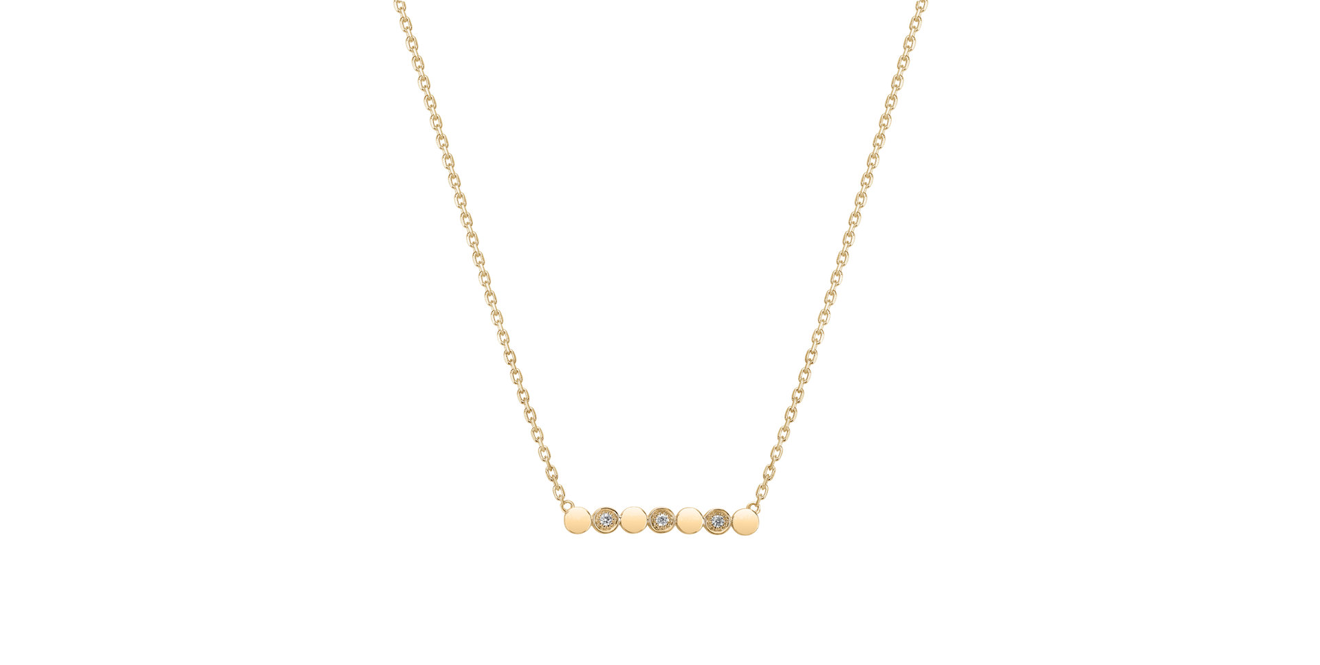 Diamond necklace Long Glossy Dots