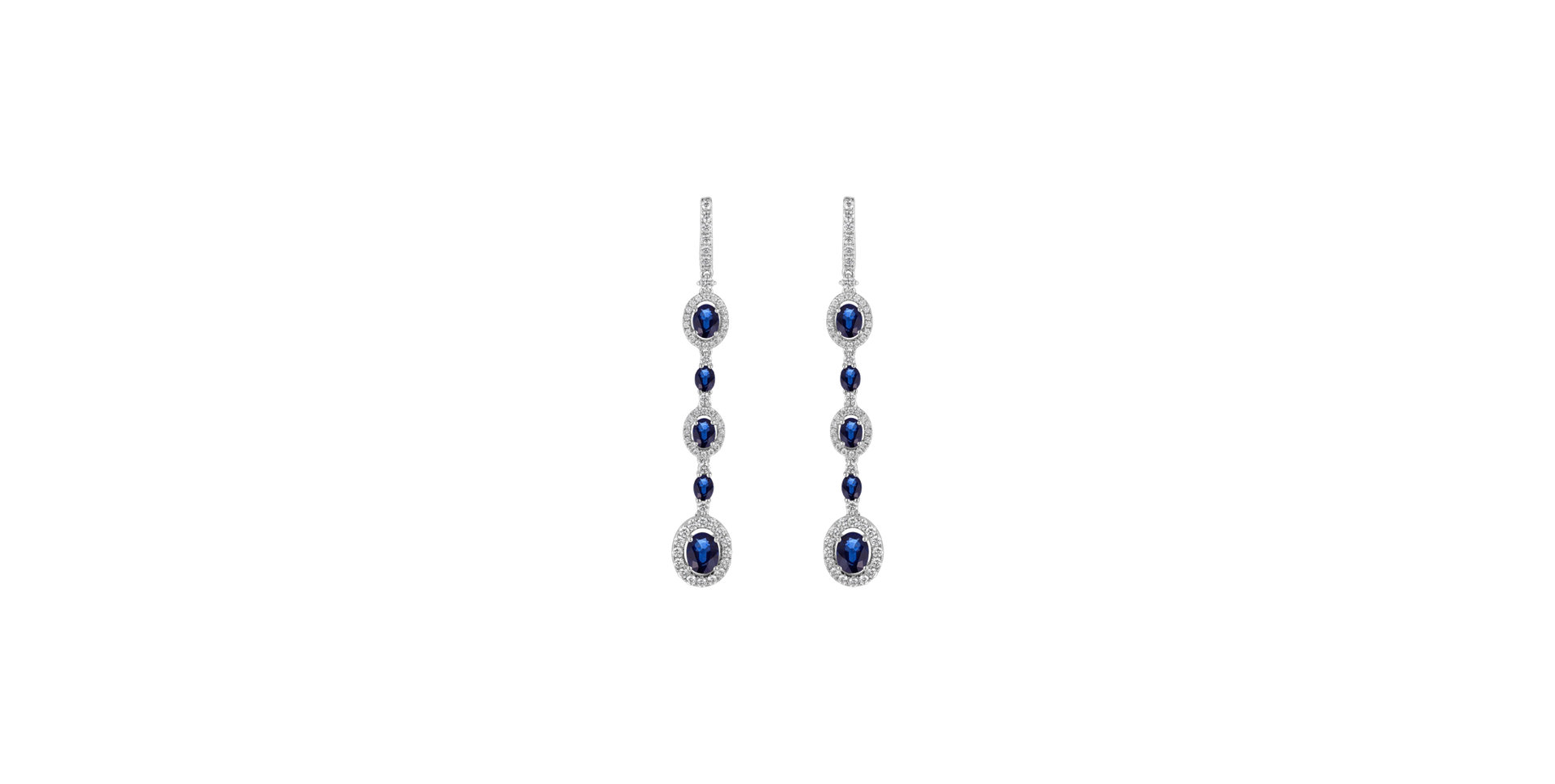 Diamond earrings and Sapphire Mephisto Touch