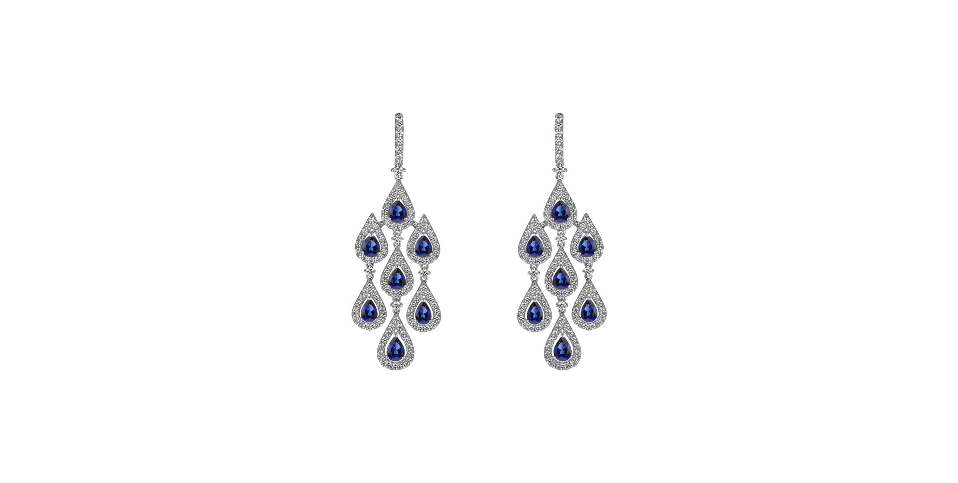 Diamond earrings and Sapphire Mephisto Dream