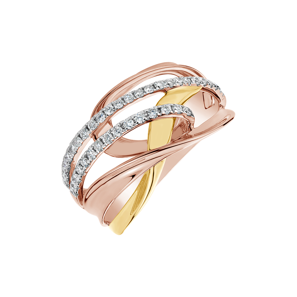 Diamond ring Sparkling Trinity