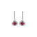 Diamond earrings with Ruby Red Hope2