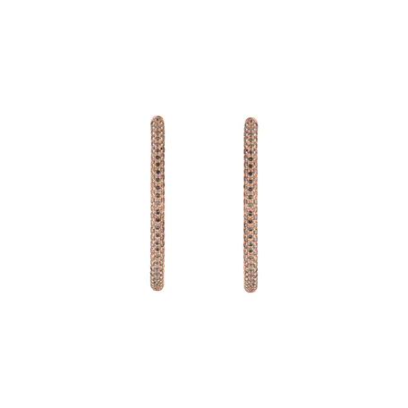 Earrings with brown diamonds Moonlight Rain