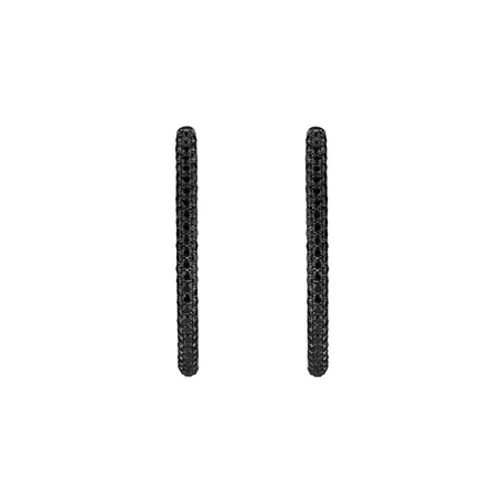 Earrings with black diamonds Moonlight Rain