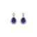 Diamond earrings with Iolite Shine Secret2