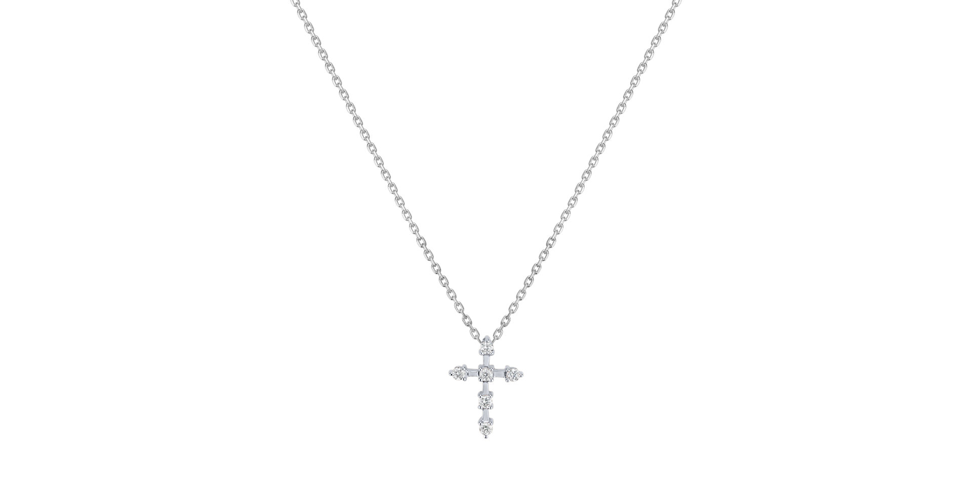 Diamond necklace Sparkling Cross