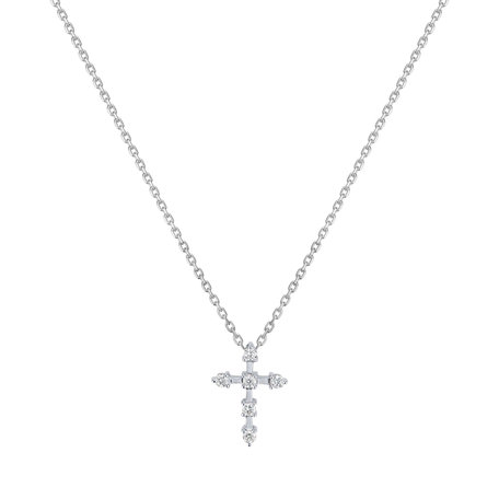 Diamond necklace Sparkling Cross