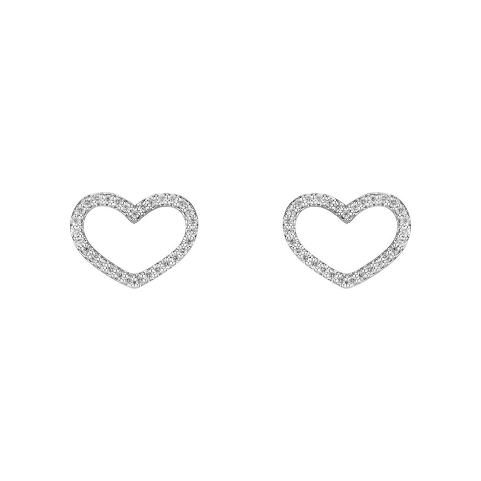 Diamond earrings Shiny Hearts