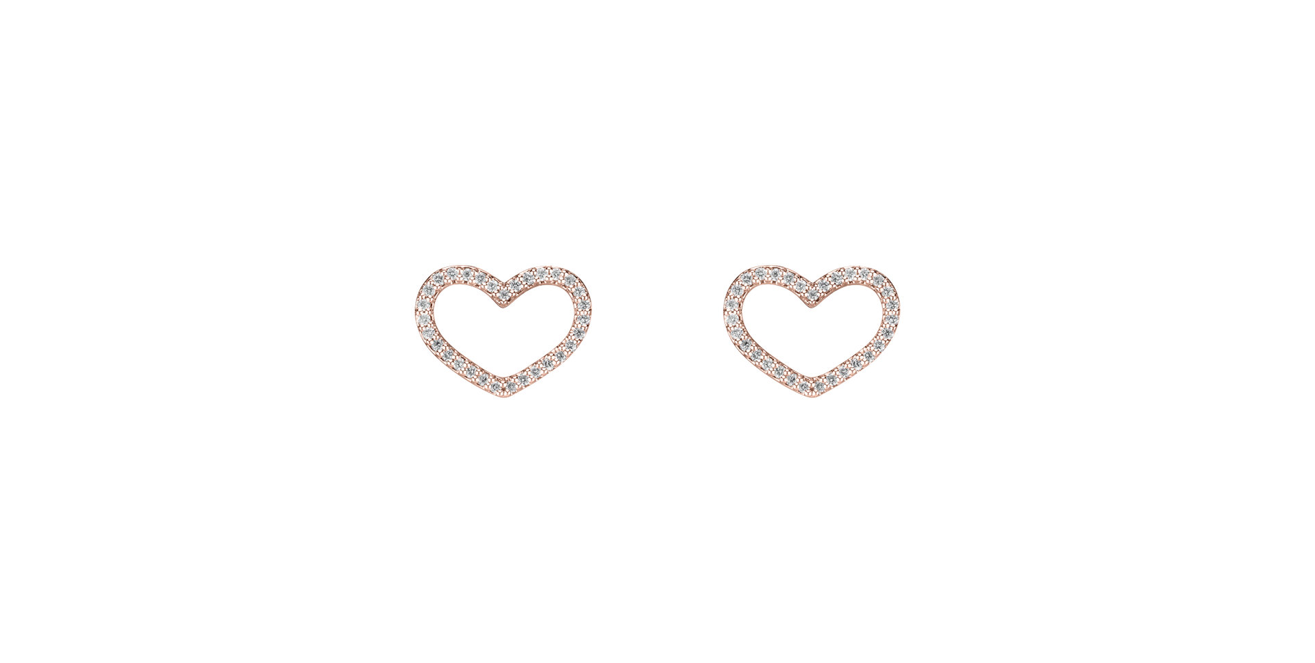 Diamond earrings Shiny Hearts