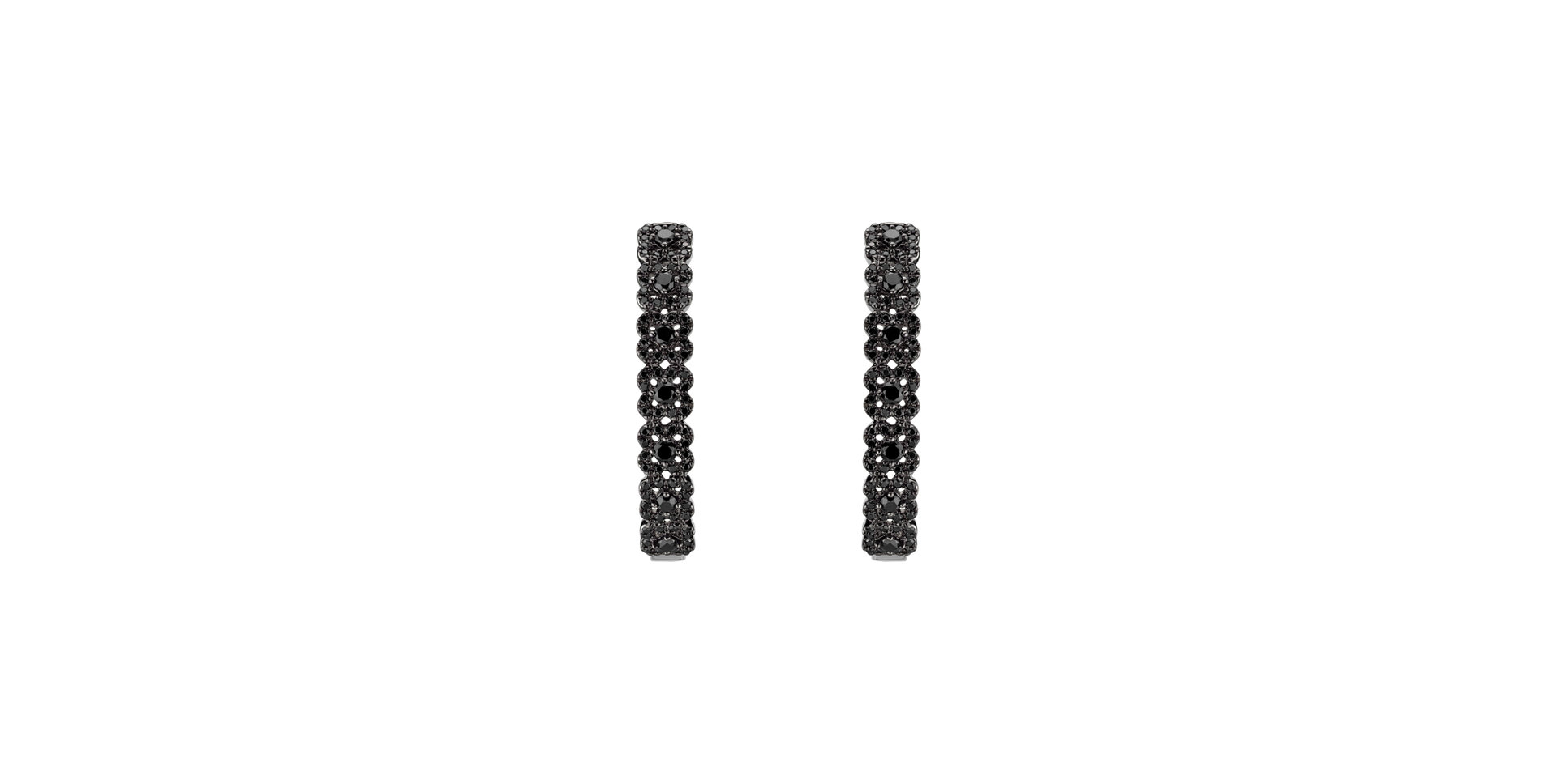 Earrings with black diamonds Charming Passion