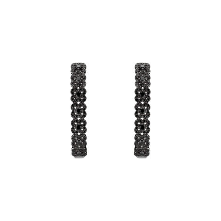 Earrings with black diamonds Charming Passion