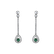 Diamond earrings with Emerald Glamour Drop2