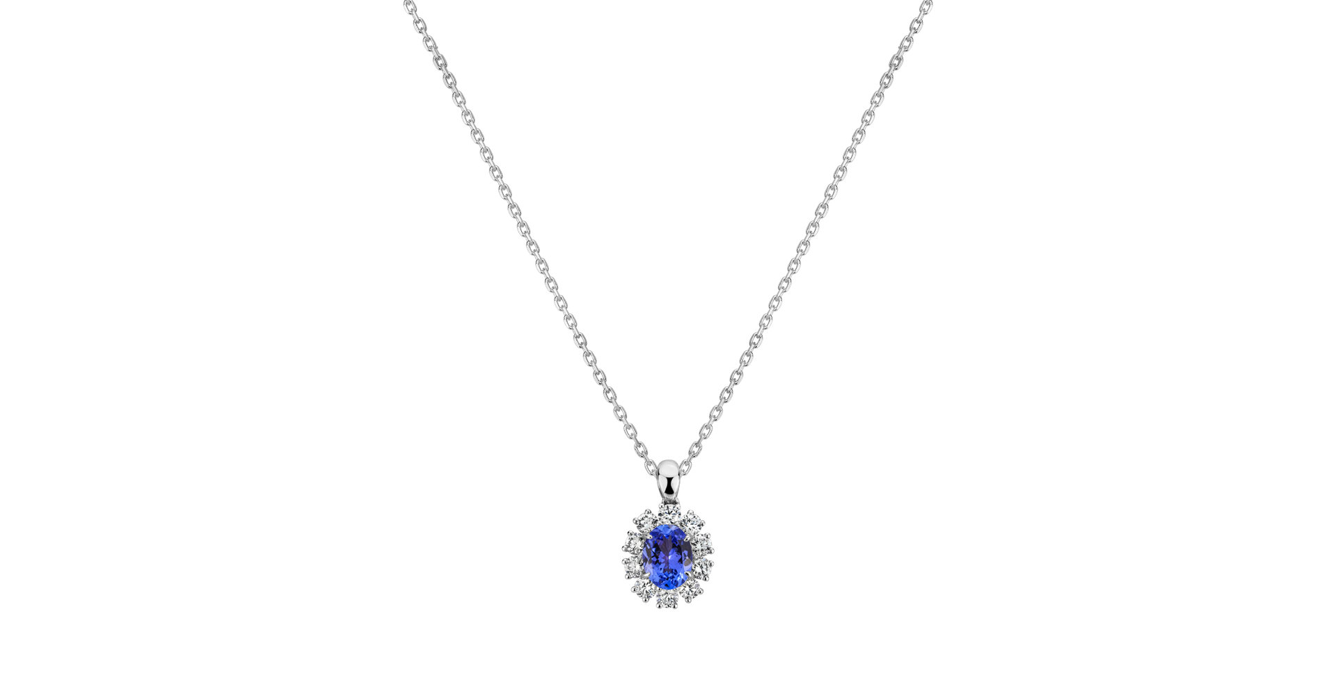 Diamond pendant with Tanzanite Winona