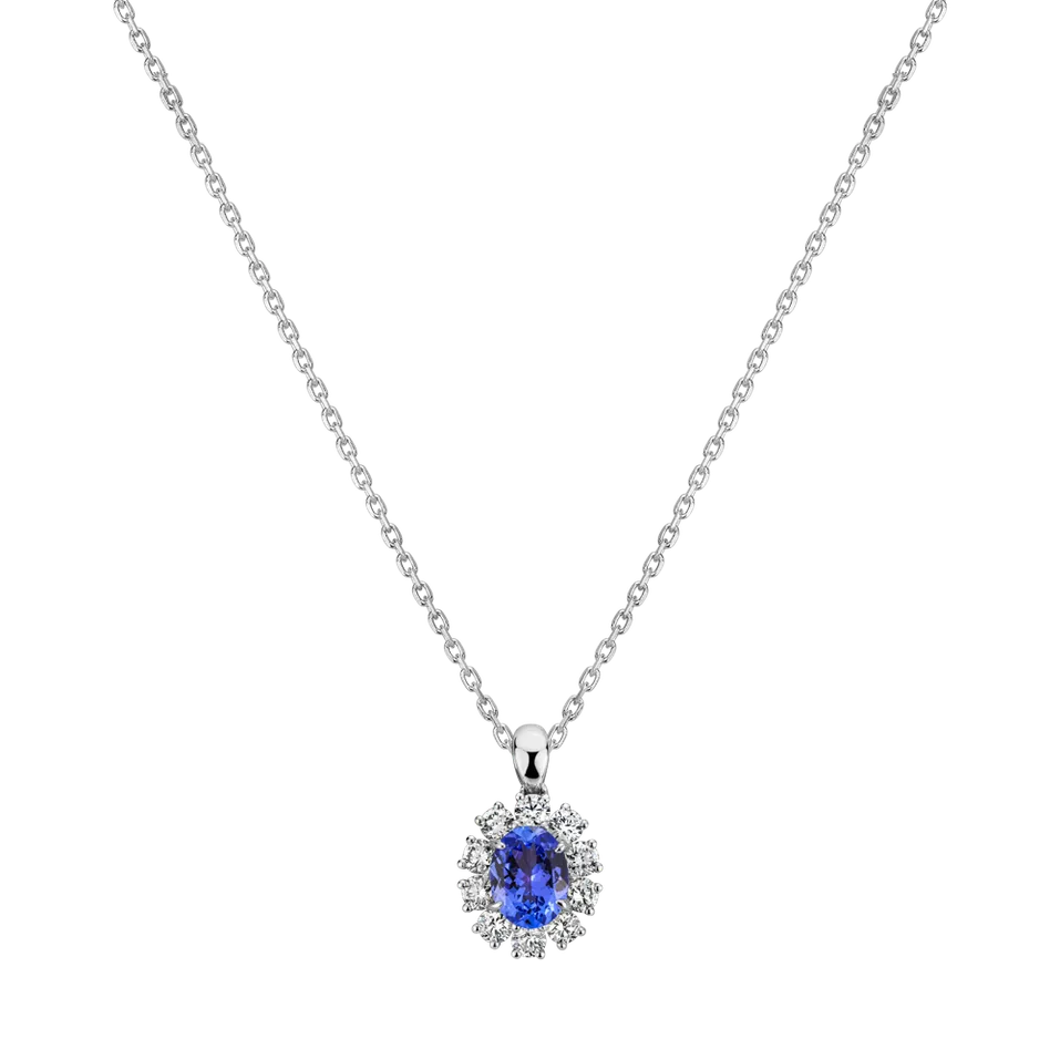 Diamond pendant with Tanzanite Winona