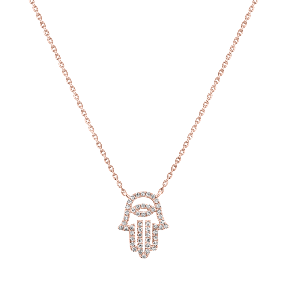 Diamond necklase Hand Eye