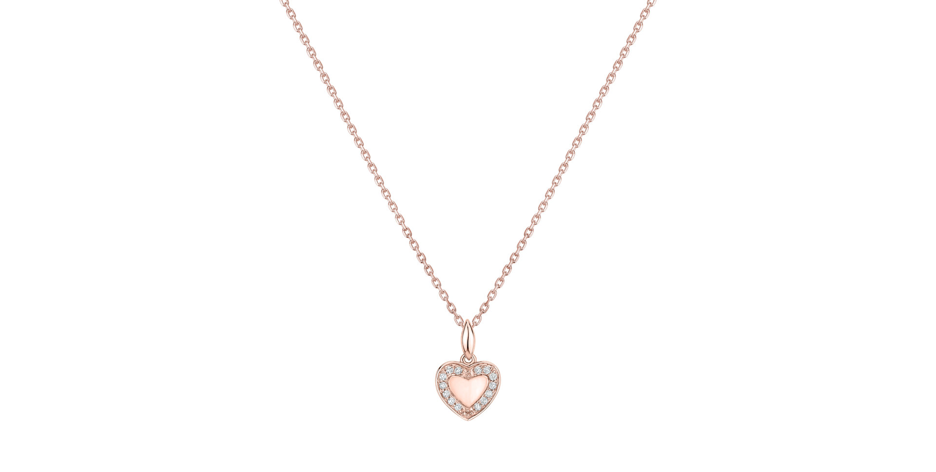 Diamond pendant Kind Heart