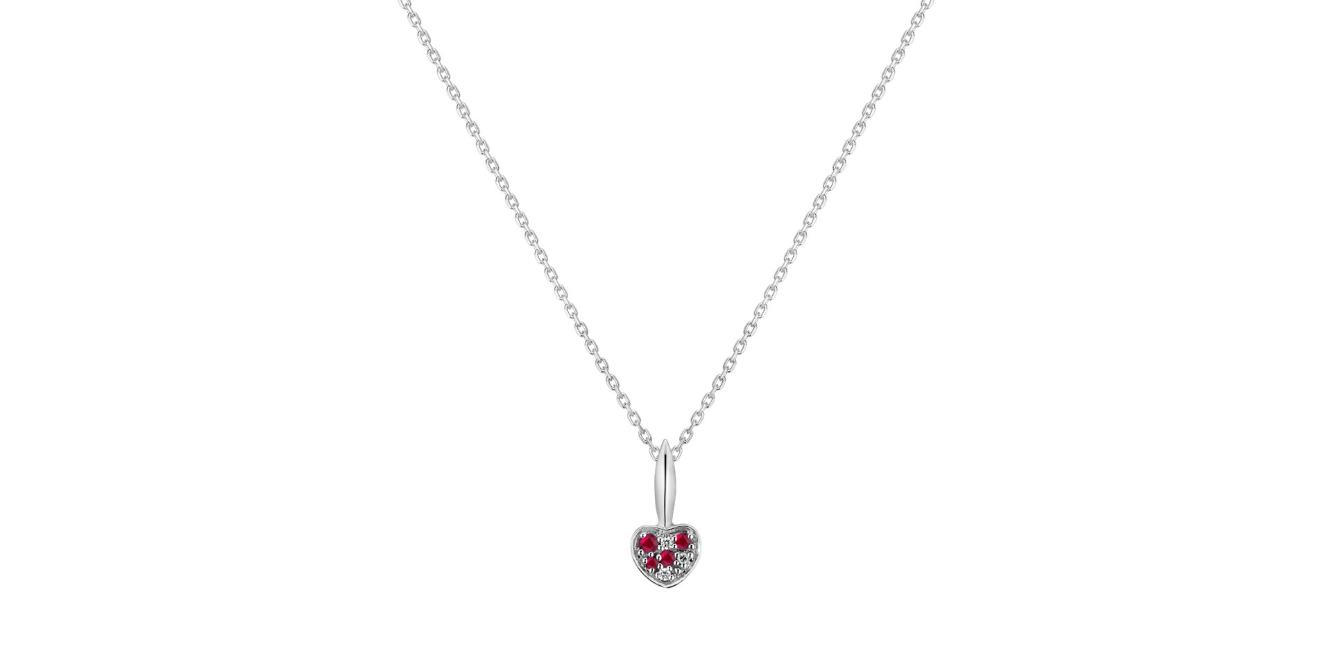 Diamond pendant with Ruby Recent Emotion